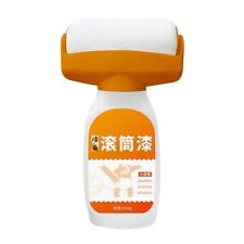 Rouleau Avec Peinture Blanc Pour Réparation Murale Brosse Finition Filet Mural