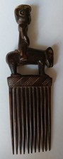 Art Africain Tribal - Magnifique très ancien peigne Chokwe/Sango/Lwena ?