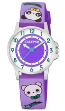 Calypso Montre pour Enfants ⇒ Quartz Inox Analogue Mauve PU Bande ⇒ K5775/2