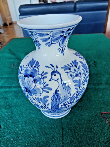 Vase faience bleu delft - vase,