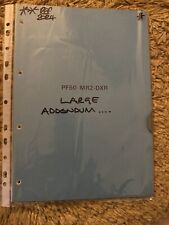 Honda PF50 MR2-DXR Workshop Blue Manual Addendum/factory Supplement/update