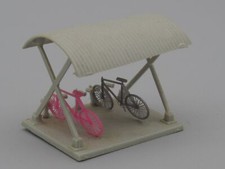 Bike shelters 3 x 2.5 cm - H0 scale