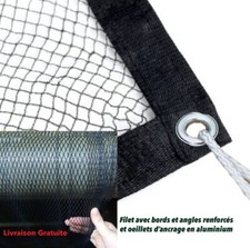 Grand Filet-protection noir oeillet, jardin-arbre fruitier, piscine-bassin 10X6M