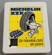 RARE VINTAGE JEU TAQUIN POUSSE POUSSE DOUBLE FACE MICHELIN BIBENDUM