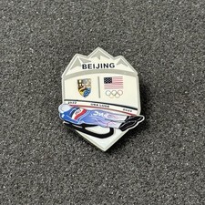 BEIJING 2022 WINTER Olympic Games USA LUGE NOC pin badge