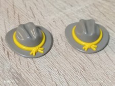 PLAYMOBIL X2 CHAPEAUX OUEST COWBOY YANKEE YANKEE NORDISTES COWBOYS