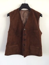 très beau distributeur en daim - taille 38 - 40 veste marron foncé