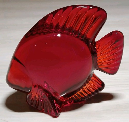 Figurine poisson rouge cristal - figurine,