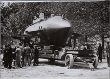 France, Le Havre, Vue de l&#039;Océane-Glisseur de l&#039;ingénieur Rémy, Vintag