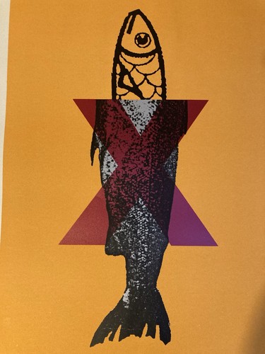 Belle grande sérigraphie 1990 - belle,