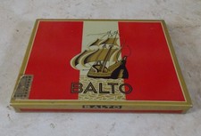 Old metal tobacco box BALTO vintage Régie Francaise Rouge vtg