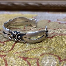 Ancien bracelet d enfant en argent massif 925  sterling origine mexique