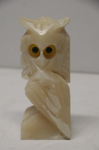 Chouette hibou sculpté - , en