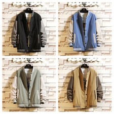 Veste baseball noir bleu gris