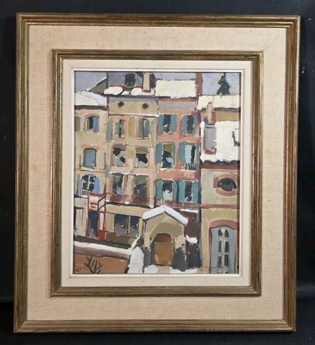 Tableau huile ville toulouse - huile,