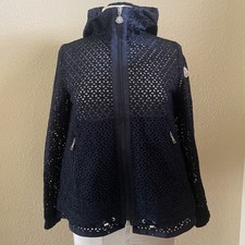 Moncler Eyelet Jacket XS Hood Longue Saison