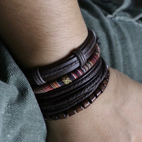 Ensemble bracelets homme - 4,