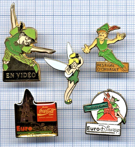 Lot pins peter pan fantasyland - lot,
