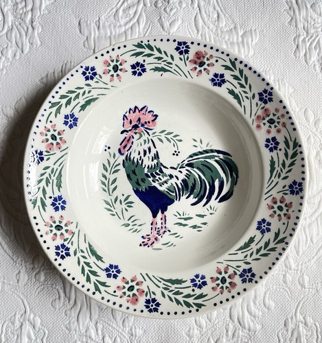 Ancien plat creux coq - ancien,
