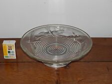  ANTIQUE AM Signed Art Deco GLASS FRUIT CUT for Master Glassmaker A MIGUEL