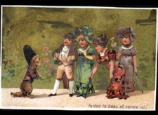 IMAGE CHROMO ancienne / CHIEN