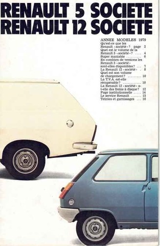Catalogue brochure renault - renault, 5
