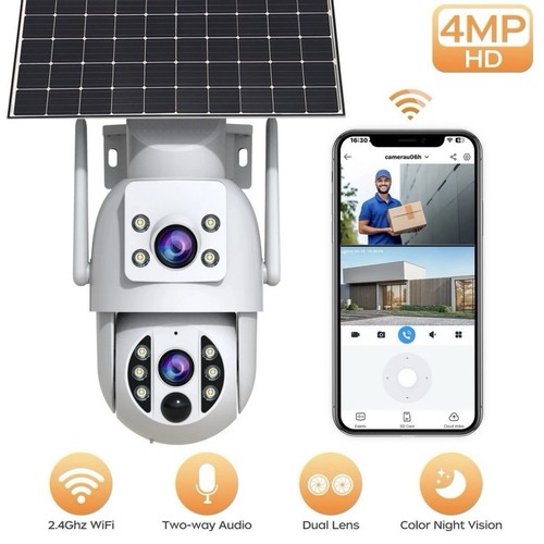 Caméra surveillance solaire - surveillance,