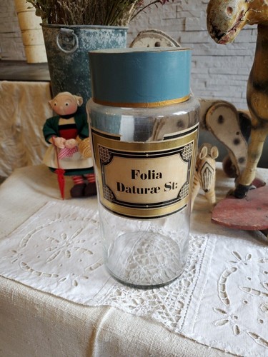 Ancien pot pharmacie verre - pot,