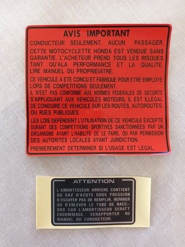 Sticker amortisseur - sticker, et