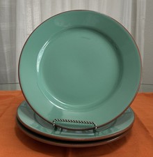 Plancha By BOBBY FLAY Dinner Plate11” TURQUOISE TerracottaTrim Portugal2008-2012