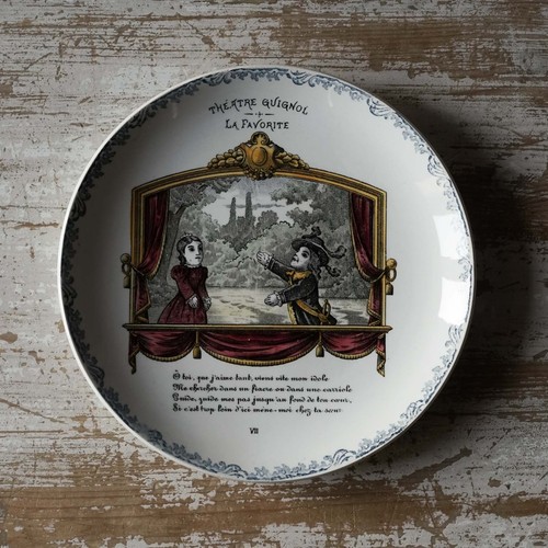 Assiette ancienne faience - ancienne, en