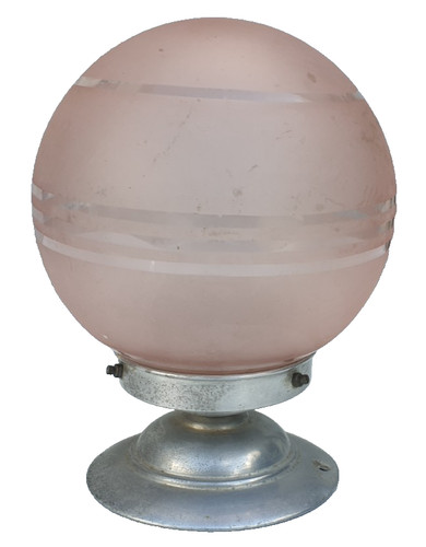 Globe verre boule opalin - verre,