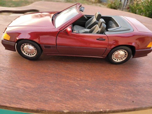 Mercedes 500 1989 bordeaux - 500, sl