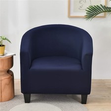 Housse de Fauteuil Plaine Extensible Hôtel Chesterfield 1 Pièce Couverture de...