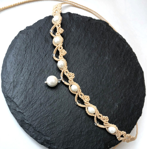 Collier liane tressée - liane,