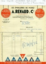 Dept 39 - Morez - Beautiful Header Enameled Plates & Road Signs 11/17/1932