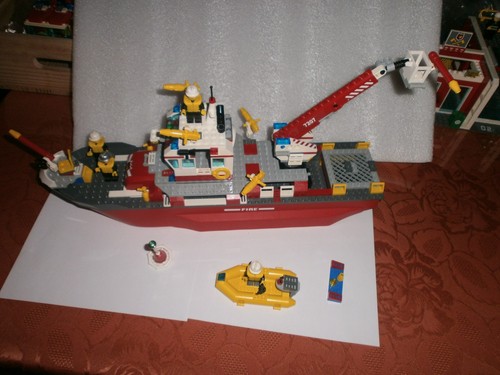 Lego pompier 7207 bateau - bateau, pompe