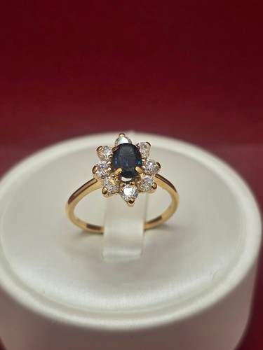 Bague fleur jaune 750 - fleur,