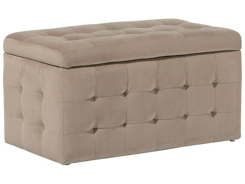 Pouf cm en velours - cm,
