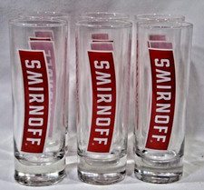 SMIRNOFF Vodka 6 verres tube collection " Red "