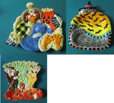 Fitz & Floyd Canape Trays Plates Thanksgiving Halloween Servers Pick1 [aFF]