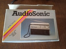 RADIO  VINTAGE AUDIOSONIC SLIM TK 305F NOIR / ANNEE 1990 FONCTIONNE PARFAITEMENT