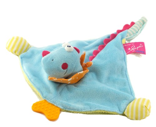 Doudou plat dragon - , dinosaure