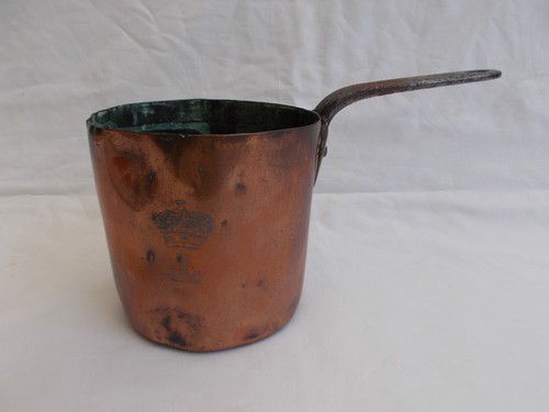 Casserole cuivre ancienne dent - cuivre,
