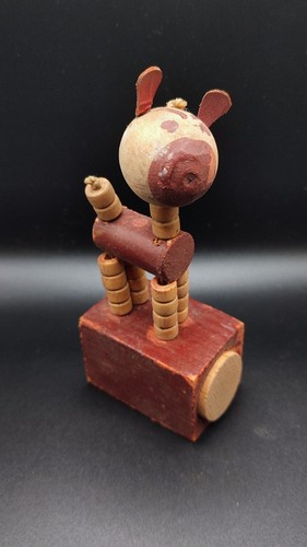 Ancien jouet animé bois - ancien,