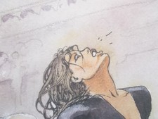 Milo Manara  ( Art Print ) " La Fessée "  Epreuve d'Artiste + Belle Signature