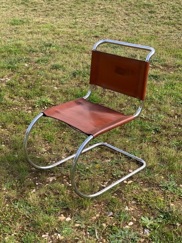 Chaises acier cuir - acier, mies