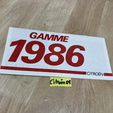 Citroën 1986 2CV6 Méhari LNA Axel Visa GSA BX CX C25 C35 prospectus catalogue