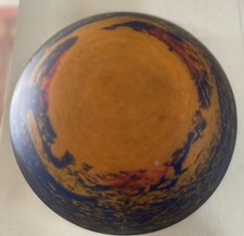 Signed Glass Paste Chandelier Pendant Basin