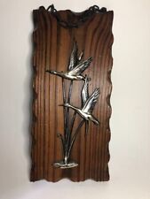 Antique Wood and Gilded Plastic Wall Decor
